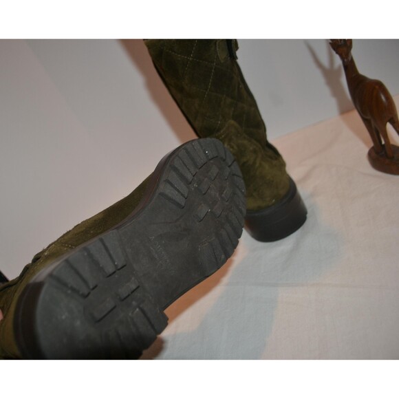 Vintage Suede Aquatalia Olive Army Green - Picture 6 of 7